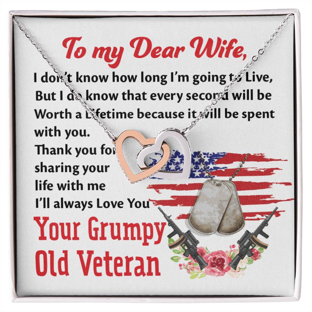 Veteran'S Wife - Interlocking Heart Necklace Interlocking Hearts Necklace