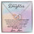 To My Daughter - Unique Interlocking Hearts Binding Necklace Gift Set Interlocking Hearts Necklace