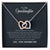 Believe In Yourself - Gift For Granddaughter Interlocking Hearts Necklace