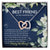 Gift To Best Friend On Wedding Wedding Gift To Friend From Maid Of Honor Maid Of Honor Gift To Bride Besties Necklace Gift Interlocking Hearts Necklace
