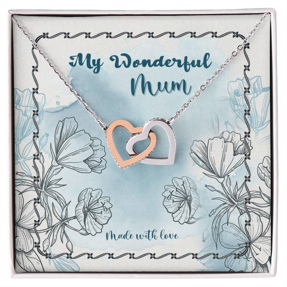 Happy Mother'S Day Gift - Made With Love - The Interlocking Heart Necklace Interlocking Hearts Necklace