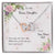 Bonus Daughter From Bonus Dad No Dna But You Have My Heart Interlocking Hearts Necklace