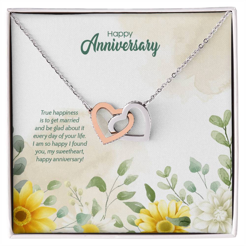 Anniversary Edition Happily Married - Interlocking Hearts Necklace