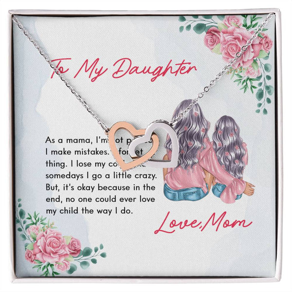 Daughter'S Gift - No One Could Ever Love My Child The Way I Do - The Interlocking Heart Necklace Interlocking Hearts Necklace