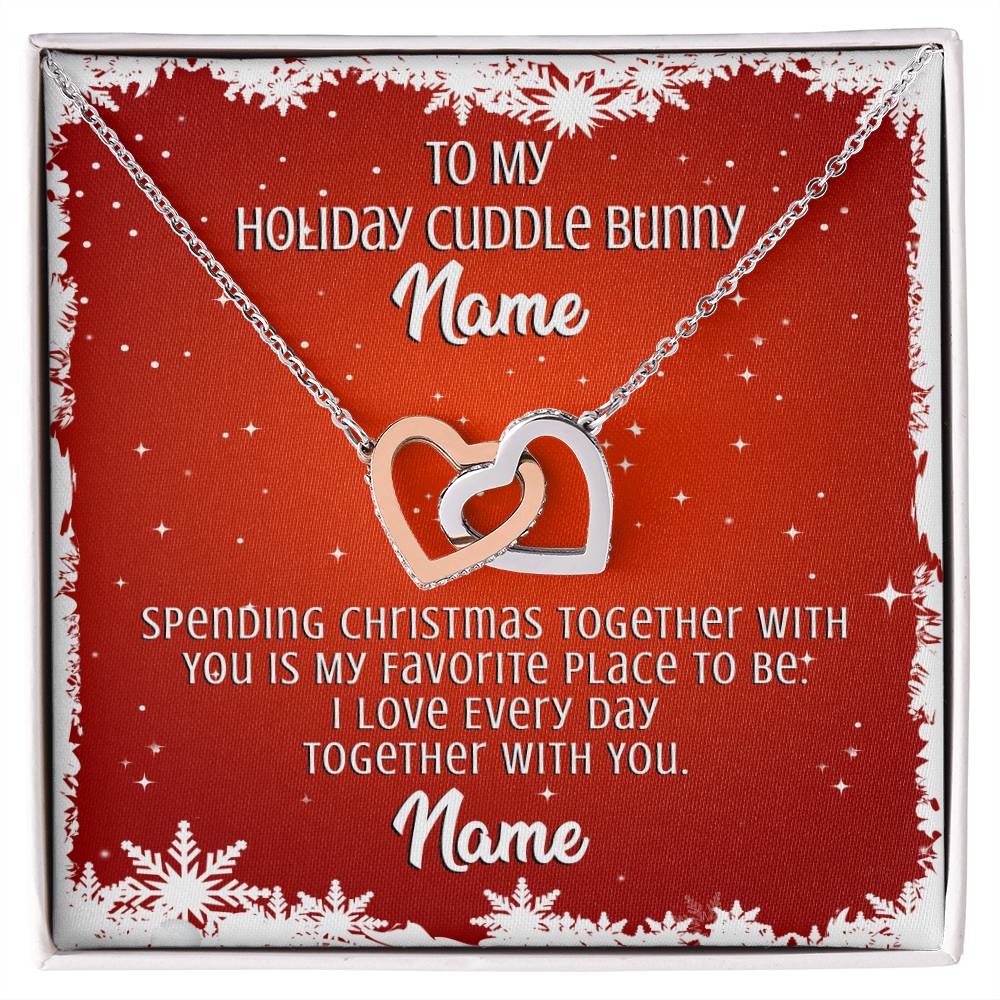 Gift For Wife Interlocking Hearts Necklace