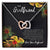 Girlfriend Interlocking Hearts Romantic Necklace Gift For Valentine'S Day Interlocking Hearts Necklace