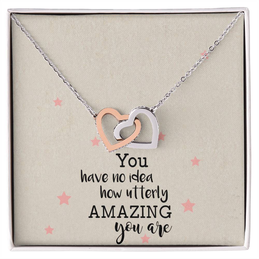 You Have No Idea Soul Sister Interlocking Heart Necklace Best Friend Gift Bff Gift Interlocking Hearts Necklace
