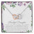 To My Daughter - Interlocking Hearts Necklace - Ilmd02