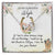 To My Gorgeous Wife Interlocking Hearts Necklace Mother'S Day Message Card
