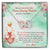 To My Daughter - Unique Heart Bonding Necklace Gift Set Interlocking Hearts Necklace