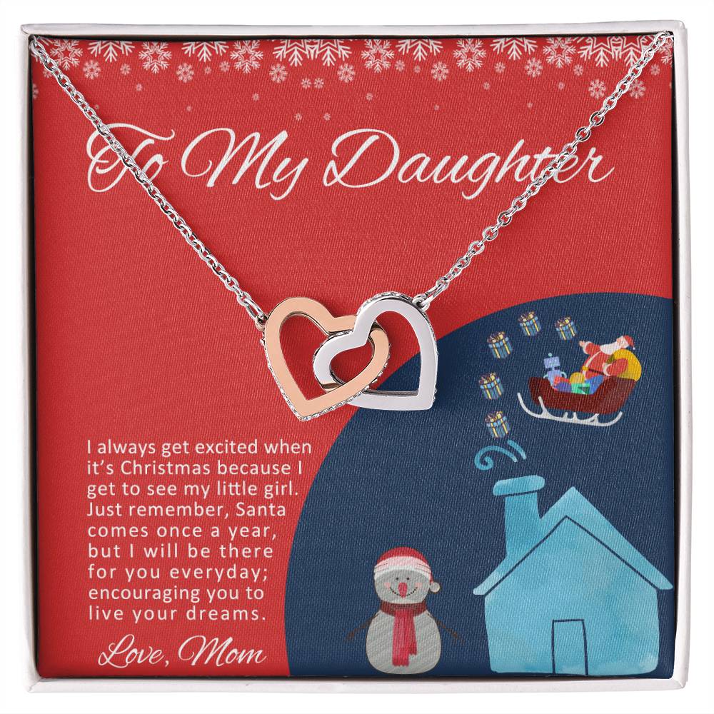 Love Knot To My Granddaughter Gift From Grandmother Grandma And Granddaughter Necklace Granddaughter Christmas Gift Granddaughter Interlocking Hearts Necklace