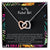 My Rebel Girl Necklace Hearts Locked Interlocking Hearts Necklace