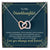 To My Granddaughter-You Are Special And Unique Interlocking Hearts Necklace