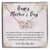 Mother'S Day Gift Necklace From Son On Interlocking Hearts Necklace