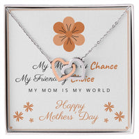 My Mother By Chance Interlocking Hearts Necklace