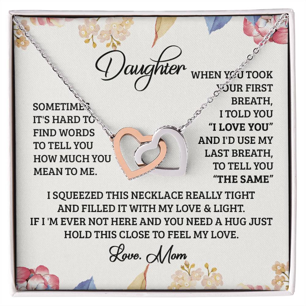 Use Last Breath Interlocking Hearts Necklace