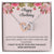 Happy Birthday - I Want To Be By Your Side For Many More Birthdays Interlocking Hearts Necklace