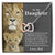 To My Daughter – This Old Lion Will Have Your Back Interlocking Hearts Necklace