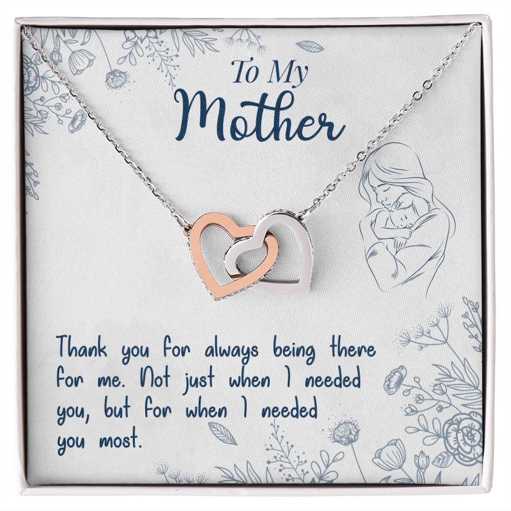 Mothers Day Gift From Daughter Son - Mother Necklace Gifts For Mom Mom Necklace Interlocking Hearts Interlocking Hearts Necklace