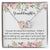 To My Granddaughter - I Love You Interlocking Hearts Necklace