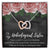 Unbiological Sister Gift Best Friend Necklace Big Little Sorority Soul Sister Bridesmaid Gift Worth It Gift Interlocking Hearts Necklace