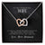 Interlocked Heart Necklace - For Wife Interlocking Hearts Necklace