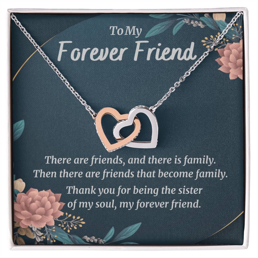 My Forever Friend - Hearts Necklace Interlocking Hearts Necklace