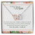 To Mom - For All The Time I Forgot - Necklace Interlocking Hearts Necklace