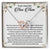 To My Amazing New Mom Interlocking Hearts Necklace Message Card
