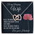 Gift For Wife There Is No Heart For Me Like Yours Interlocking Hearts Necklace B