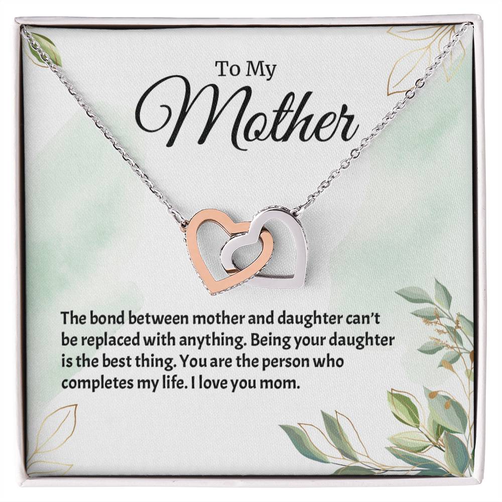 Interlocking Hearts Necklace For Mother
