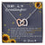 To My Granddaughter Interlocking Hearts Necklace Message Card
