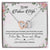 To My Future Wife Interlocking Hearts Necklace Message Card