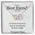 To My Best Friend Interlocking Hearts Necklace