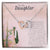 To My Daughter Interlocking Hearts Necklace