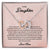 To My Daughter Joy & Peace From Mom Interlocked Hearts Necklace Interlocking Hearts Necklace