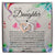 To My Daughter Interlocking Hearts Necklace