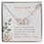 Thanks For Being My Mom Double Heart Interlocking Hearts Necklace