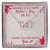 Wishing You A Happy Mother'S Day Mom Thank You For Being You Interlocking Hearts Necklace