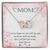 Double Heart Pendant Necklace Remembrance Mom Interlocking Hearts Necklace