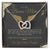 To My Bonus Mom Interlocking Hearts Necklace