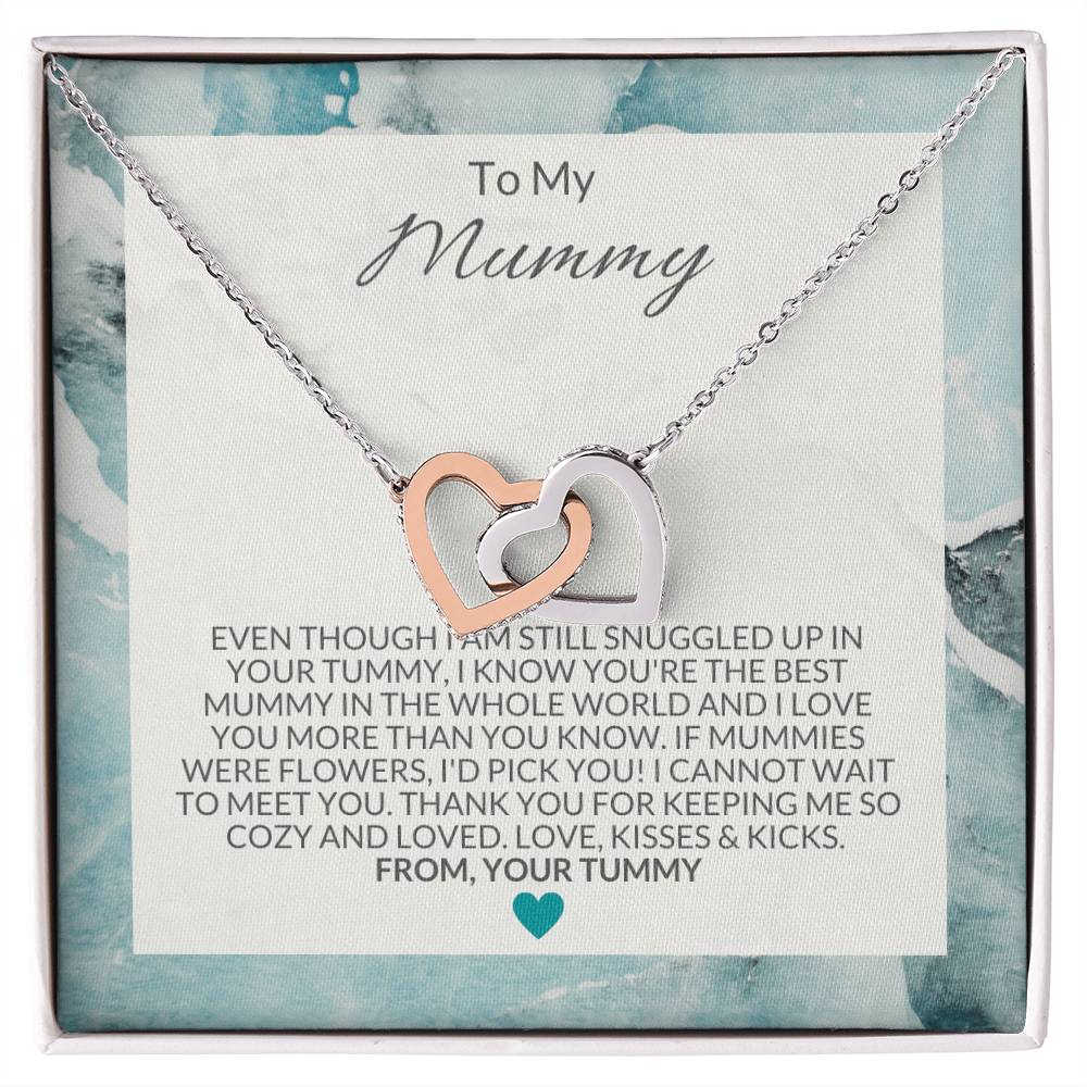 To My Mummy Necklace Interlocking Hearts Necklace