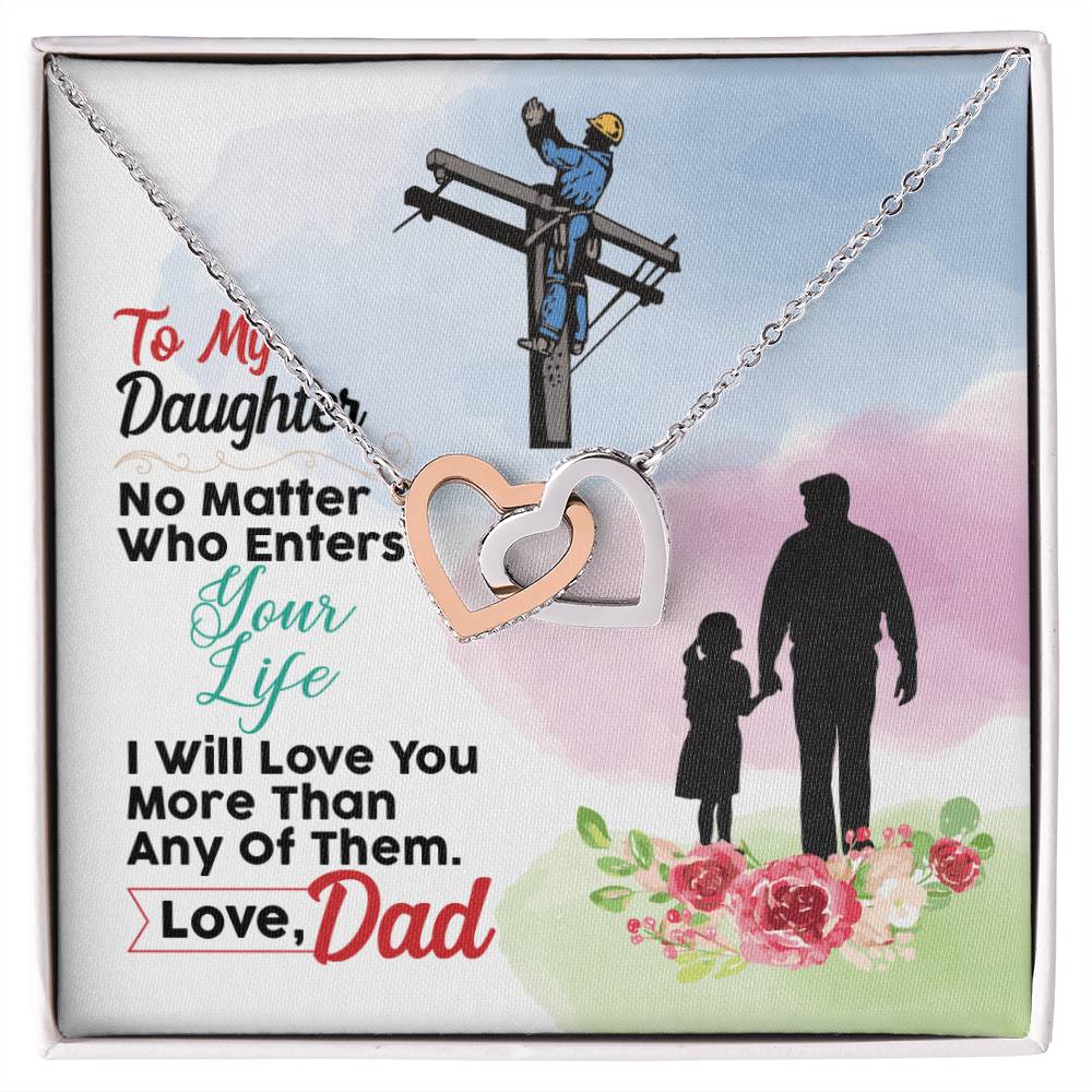 Lineman&#39;S Daughter - Interlocking Heart Necklace Interlocking Hearts Necklace