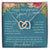 40Th Birthday Necklace For Women Gift Ideas Interlocking Hearts Necklace