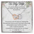 To My Wife Interlocking Hearts Necklace Message Card