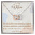 Thank You For Your Unending Support Interlocking Hearts Necklace