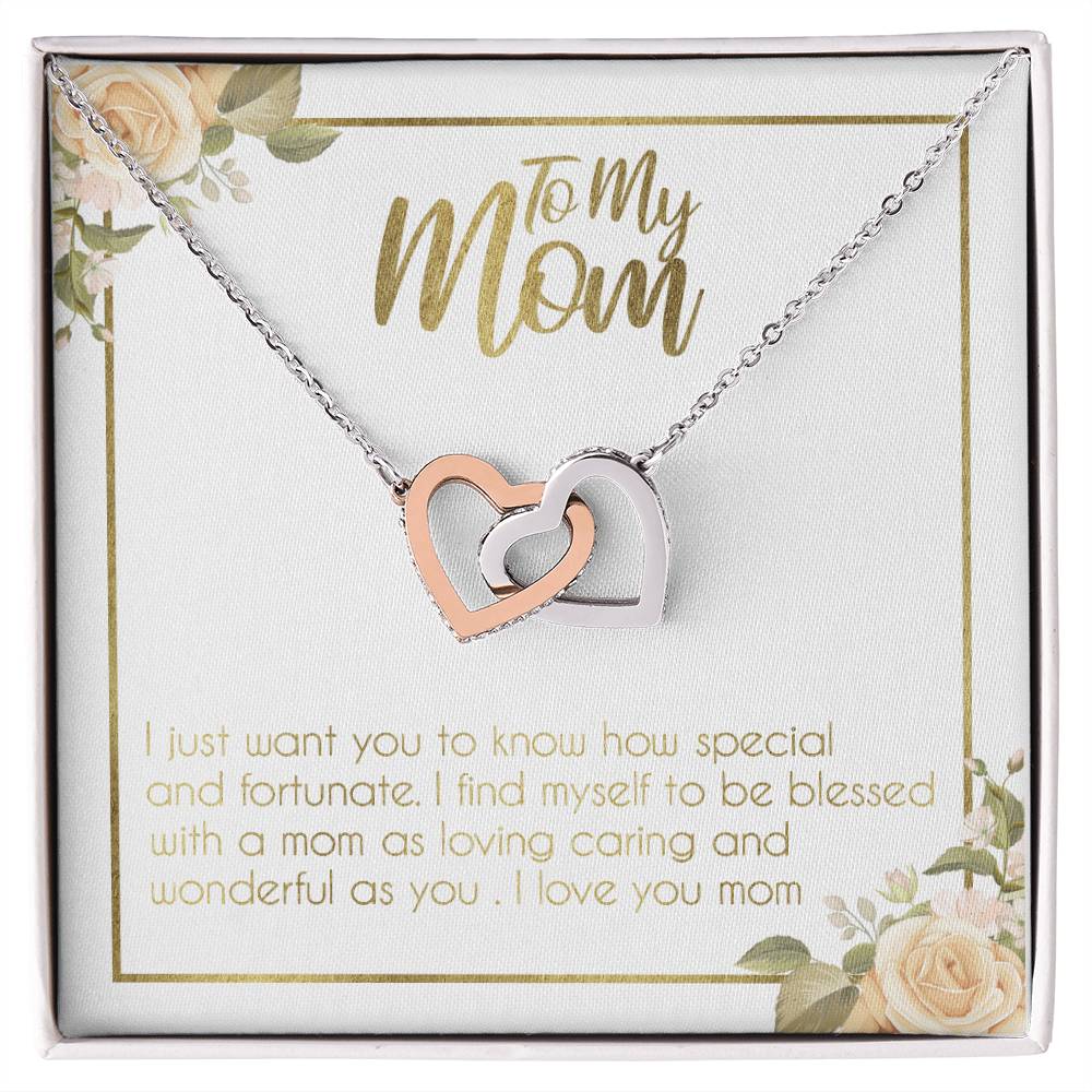 Gift For Mom - Birthday Gift For Mom Mothers Day Gift For Mom Gift For Mom Birthday Necklace For Mom Daughter To Mom Gift Interlocking Hearts Necklace