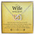 To My Wife - Love Card And Necklace Interlocking Hearts A Interlocking Hearts Necklace