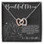 To My Wonderful Mom - Love From Daughter - Princess Love For Mom Interlocking Hearts Necklace