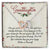 Granddaughter Interlocking Hearts Necklace Message Card